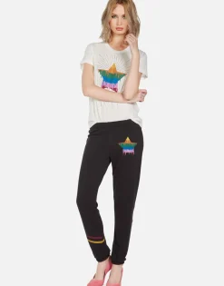 Outlet Crystal Dripping Star Vintage S/S Tee | Edda By Women Short Sleeve