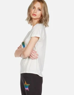 Outlet Crystal Dripping Star Vintage S/S Tee | Edda By Women Short Sleeve