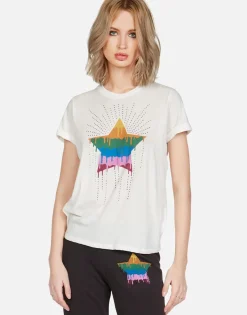 Outlet Crystal Dripping Star Vintage S/S Tee | Edda By Women Short Sleeve