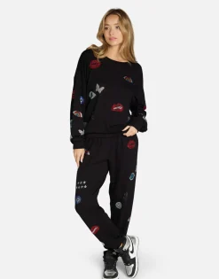 Clearance Crystal Elements Pullover In | Babbs By Women Long Sleeve