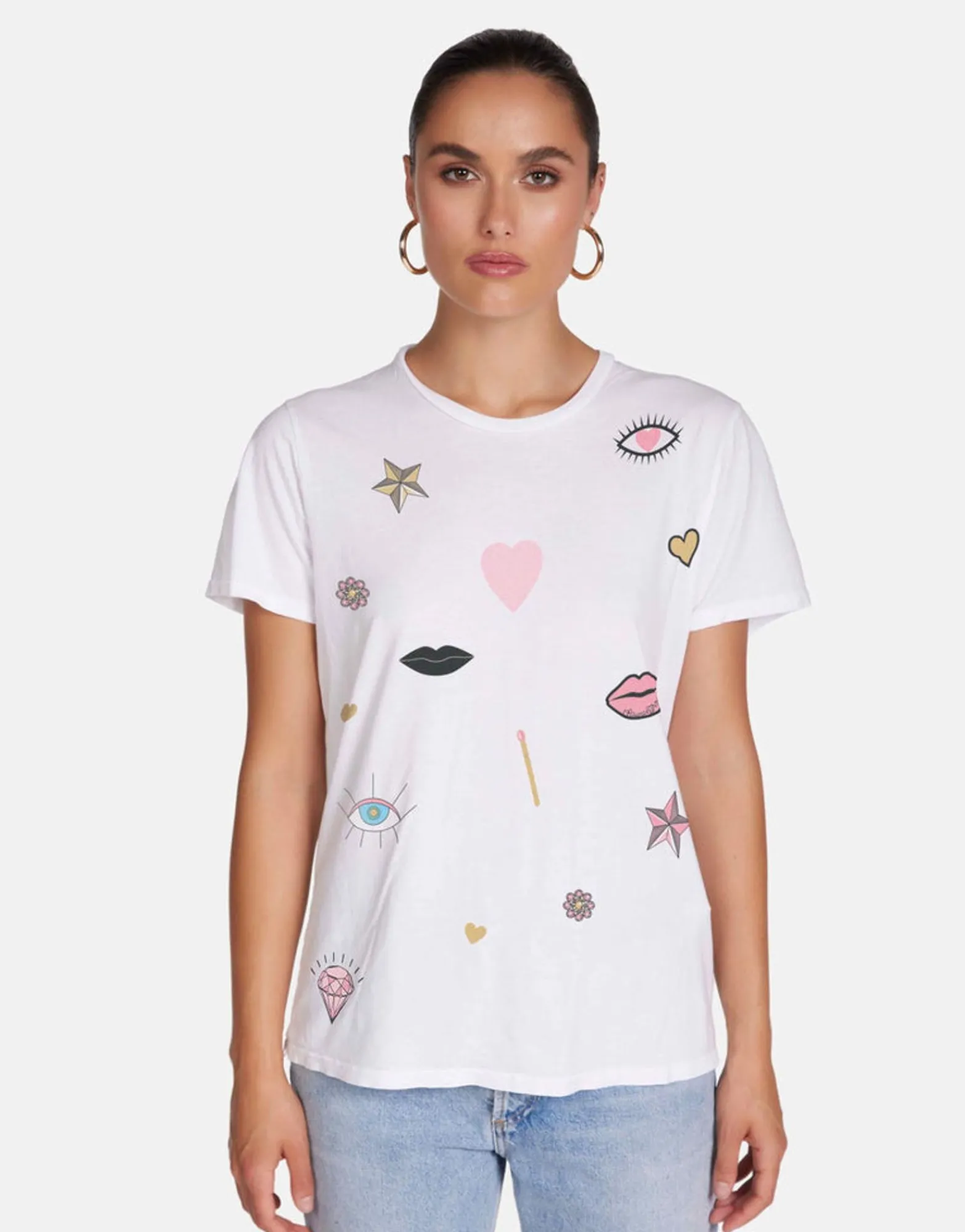 New Crystal Glam Vintage Tee In | Croft X By Women Short Sleeve