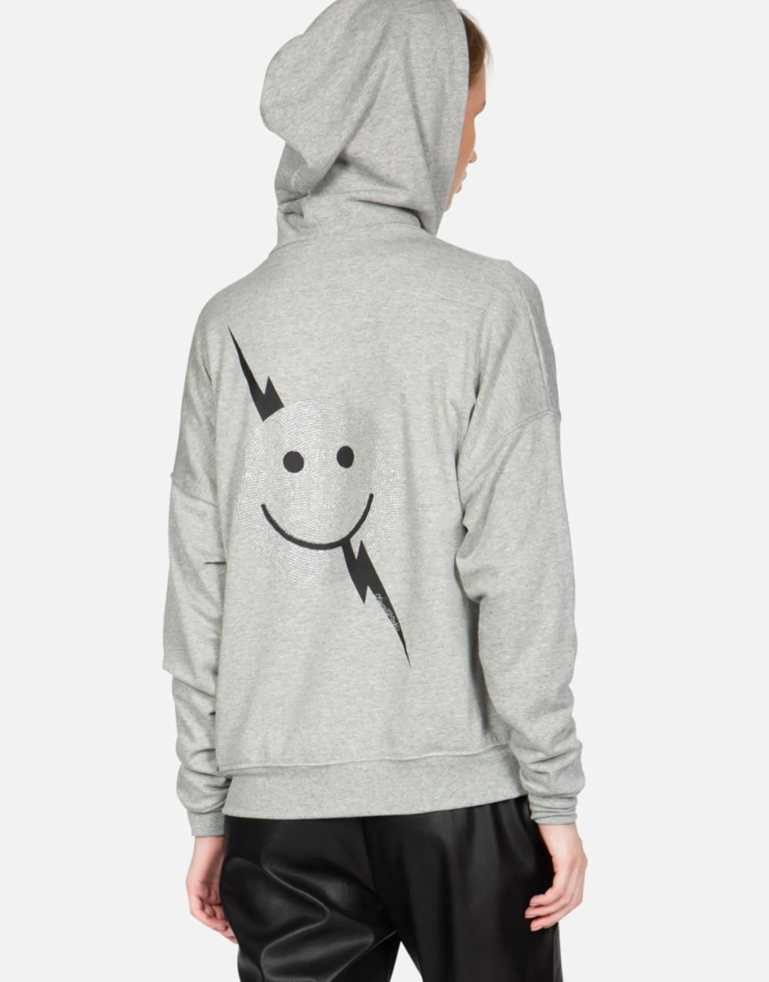 Clearance Crystal Happy Lightning Love Zip Hoodie | Chandra By Women Hoodies