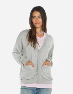 Outlet Crystal Hearts Button Up Sweatshirt | Jamila By Women Sweaters & Knits