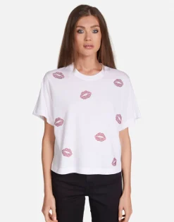 Best Sale Crystal Kisses Boxy Crop Tee In | Rue By Women Short Sleeve