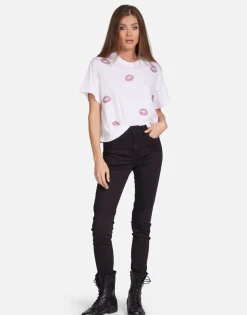 Best Sale Crystal Kisses Boxy Crop Tee In | Rue By Women Short Sleeve