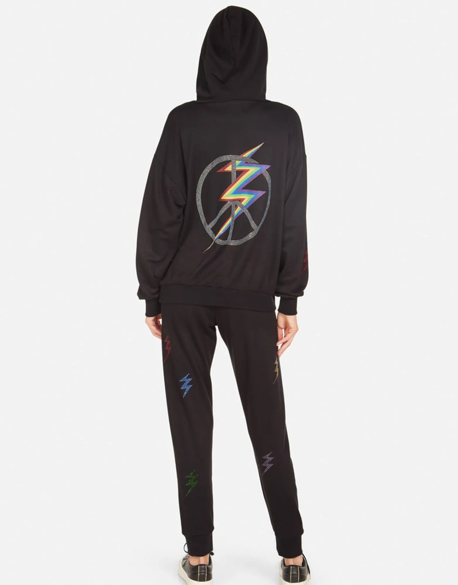 Shop Crystal Lightning Peace Women'S Hoodie | Harmony By Women Hoodies