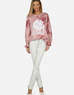 Best Crystal Loved Rose L/S Pullover | Sierra By Women Long Sleeve