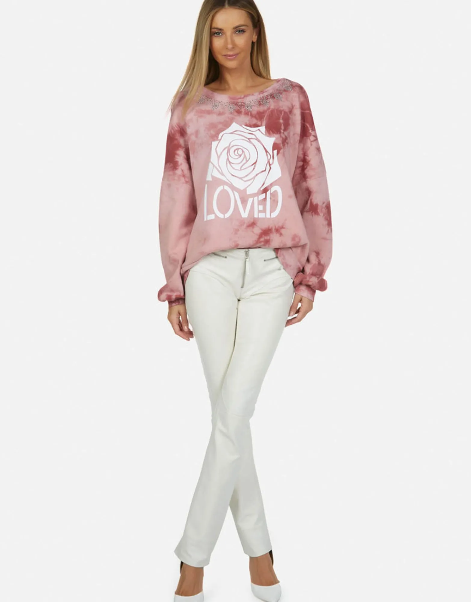 Best Crystal Loved Rose L/S Pullover | Sierra By Women Long Sleeve