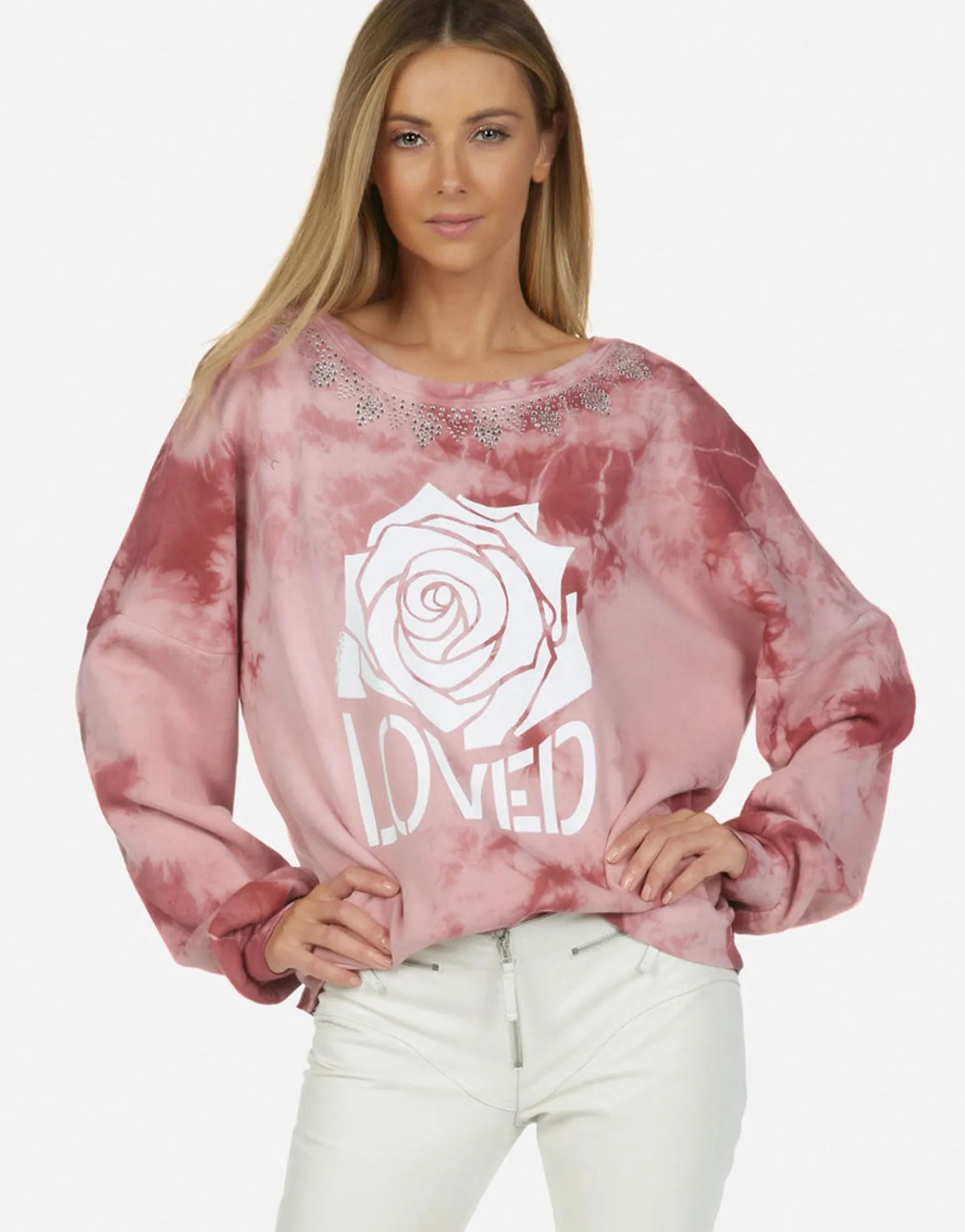 Best Crystal Loved Rose L/S Pullover | Sierra By Women Long Sleeve