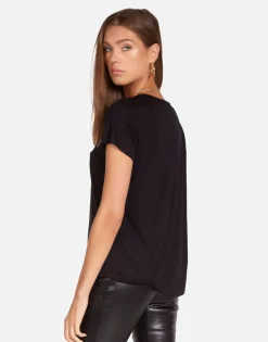 Clearance Crystal Mushrooms Classic Tee In | Janie By Women Short Sleeve