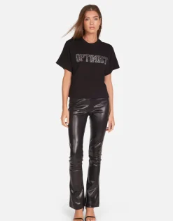 Online Crystal Optimist Boxy Crop Top In | Rue By Women Short Sleeve