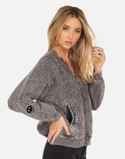Shop Crystal Tiger Peace Bomber Jacket | Sherine X By Women Jackets