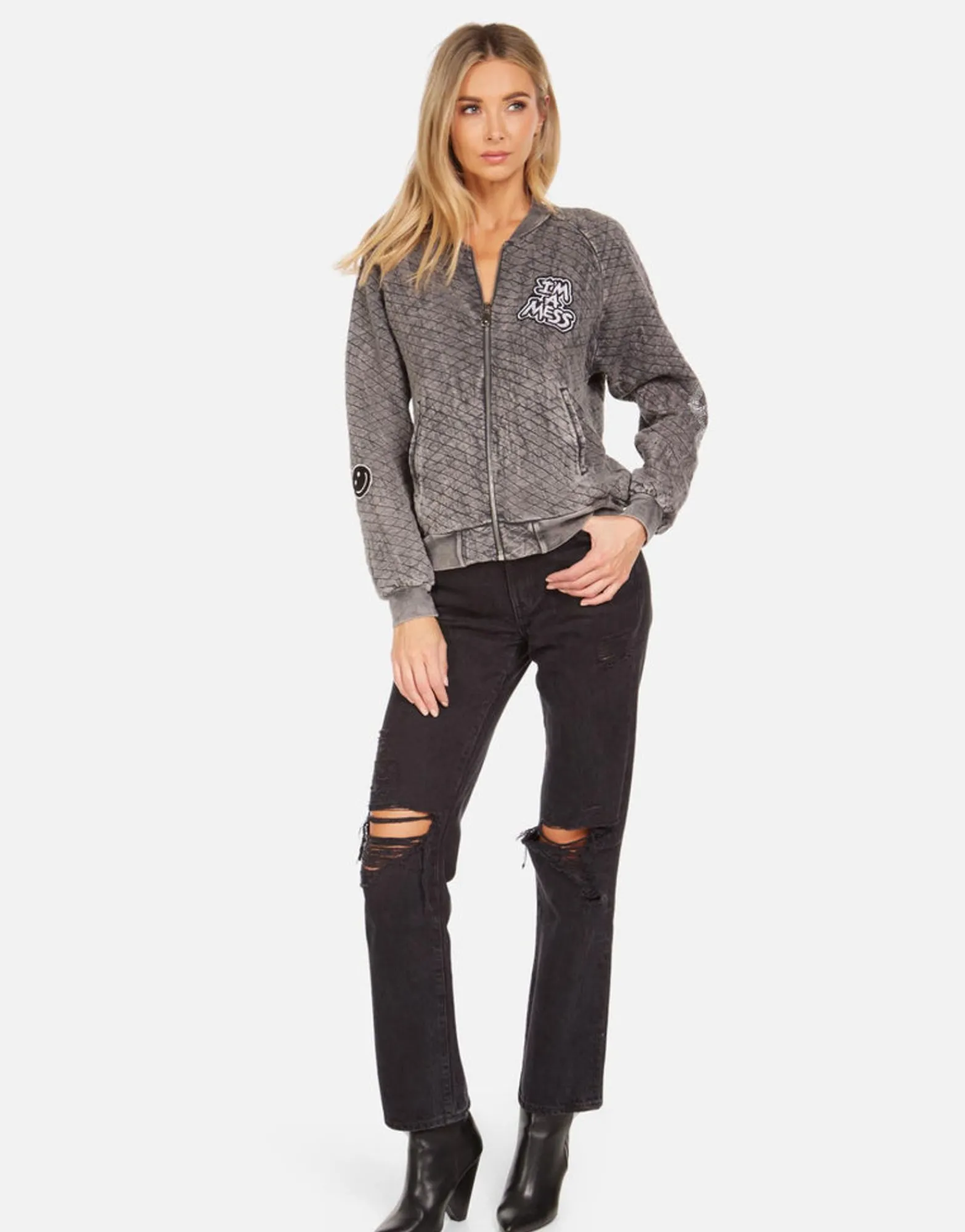 Shop Crystal Tiger Peace Bomber Jacket | Sherine X By Women Jackets