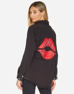 Best Sale Cynthia Bandana Lip Women Long Sleeve