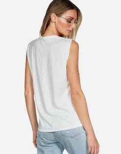 Shop Daisy Happyface Scoop Neck Muscle Tank | Kel By Women Tanks