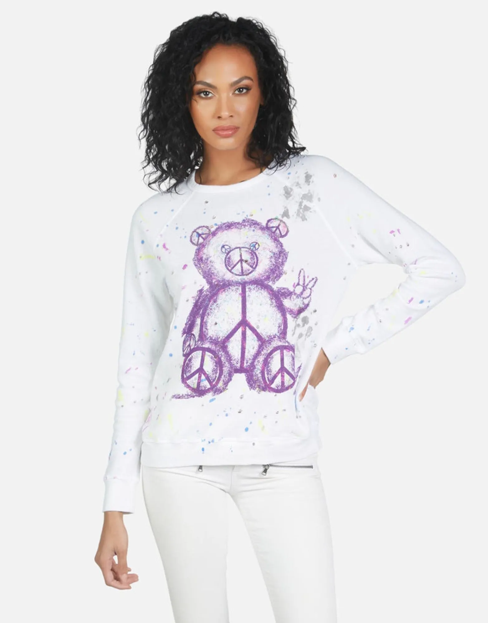 Best Sale Darby Peace Teddy Women Long Sleeve