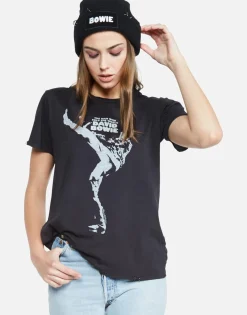 Store David Bowie Classic Tee W/ Metal Ring Trim | Wolf By Women Short Sleeve