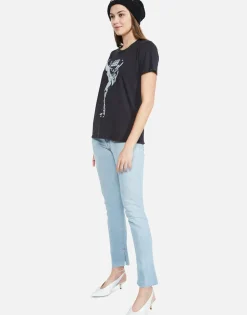 Store David Bowie Classic Tee W/ Metal Ring Trim | Wolf By Women Short Sleeve