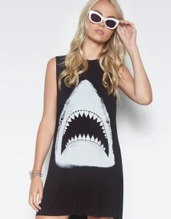 Cheap Deanna Large Shark Sleeveless Dress In | Women Dresses