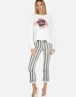 Cheap Def Leppard Love Bites Ii Classic L/S Crop Pullover | Lee By Women Long Sleeve