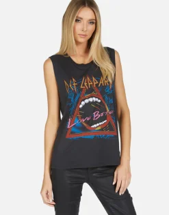 Hot Def Leppard Love Bites Scoop Neck Muscle Tank | Kel By Women Tanks