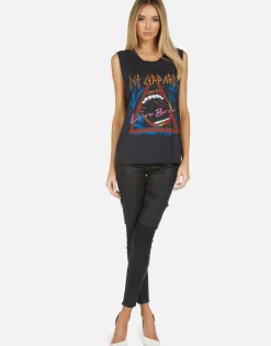 Hot Def Leppard Love Bites Scoop Neck Muscle Tank | Kel By Women Tanks