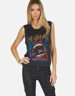Hot Def Leppard Love Bites Scoop Neck Muscle Tank | Kel By Women Tanks