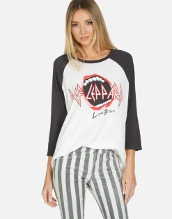 Fashion Def Leppard Love Bites Vintage Baseball Tee By Women Short Sleeve