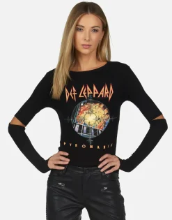 Best Def Leppard Pyromania Fitted Thermal | Amora By Women Long Sleeve