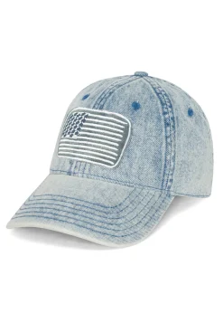 Outlet Denim Flag Patch Hat In | Reina By Hats