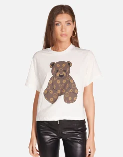 Discount Designer Bear Boxy Crop Top In | Rue By Women Short Sleeve