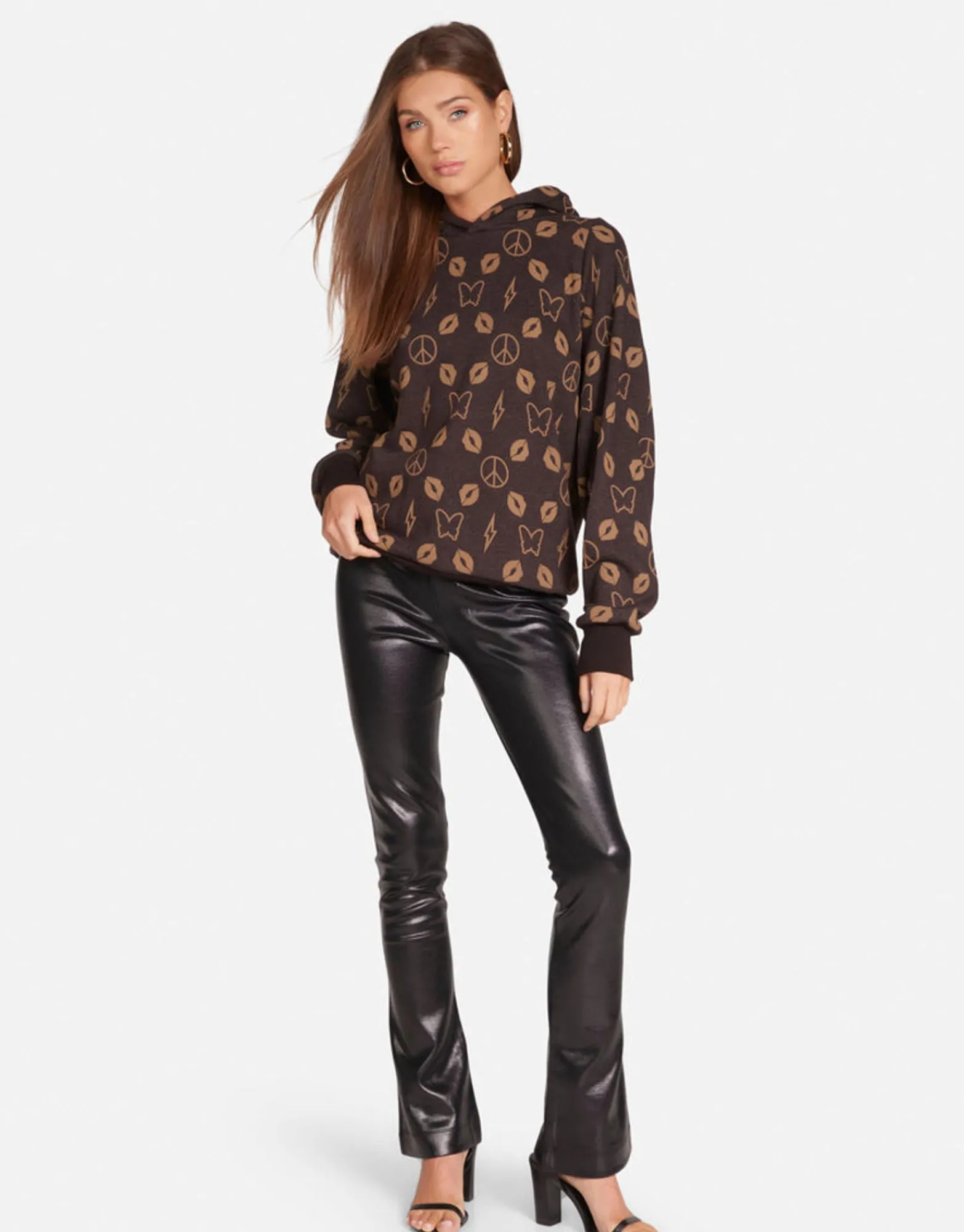 Cheap Designer Bear Hoodie In Brown | Trina By Women Hoodies