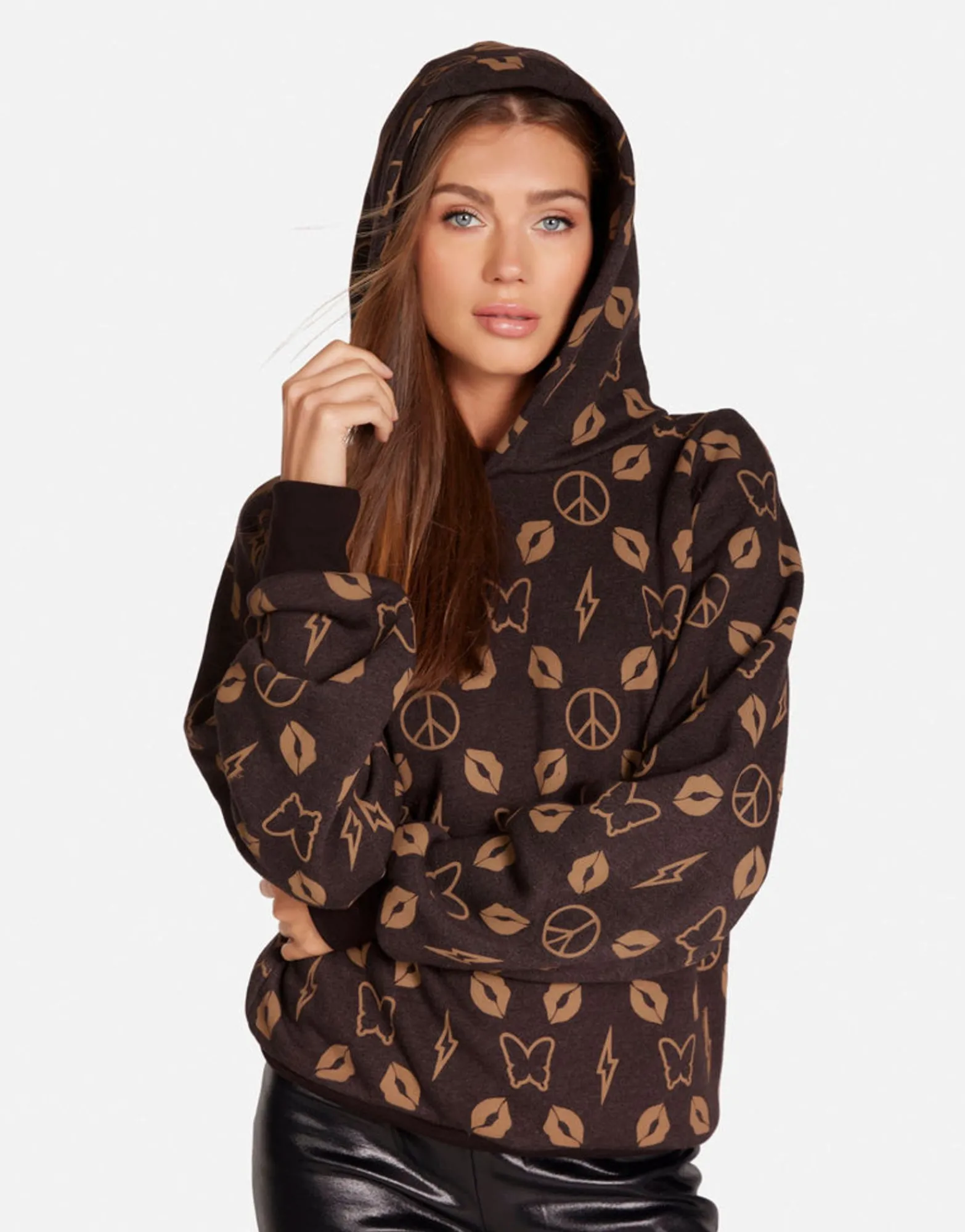 Cheap Designer Bear Hoodie In Brown | Trina By Women Hoodies
