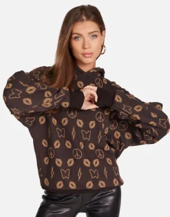 Cheap Designer Bear Hoodie In Brown | Trina By Women Hoodies