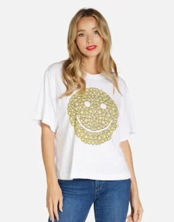 Clearance Diamond Happyface Women'S Tee In | Rue By Women Short Sleeve