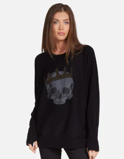 Hot Diamond Royal Skull Cashmere Sweater In | Ladona By Women Sweaters & Knits