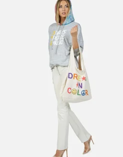 Outlet Dream In Color Canvas Tote Bag | Taylor By Bags