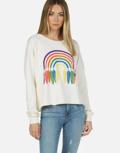Cheap Dream Rainbow L/S Crop Pullover | Lee By Women Long Sleeve
