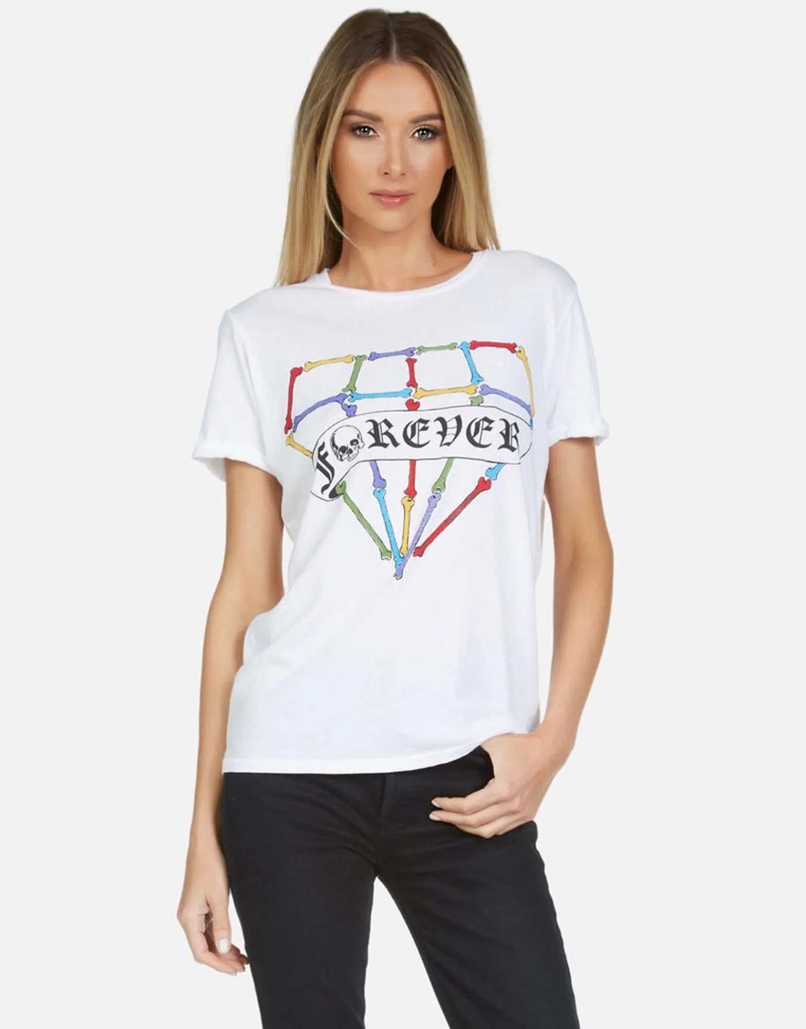 Best Edda Bone Diamond Women Short Sleeve
