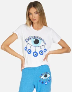 Discount Edda Chain Evil Eye Women Short Sleeve