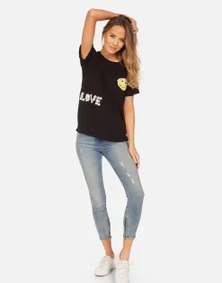 Best Sale Edda Happy Daisy Peace Women Short Sleeve