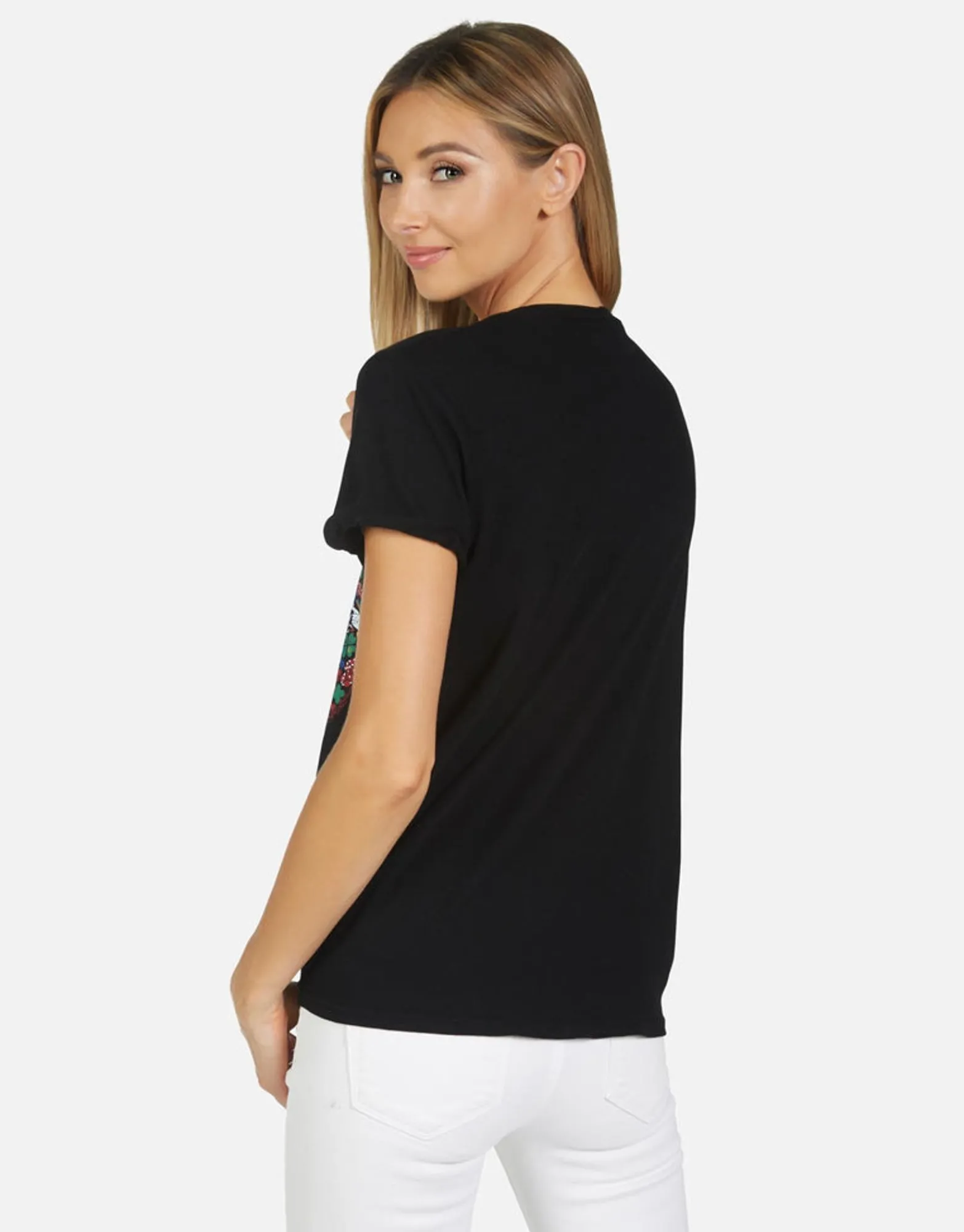 New Edda Lucky Happy Face Women Short Sleeve