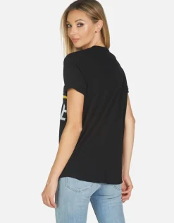 Store Edda Peace Love Stripe Women Short Sleeve