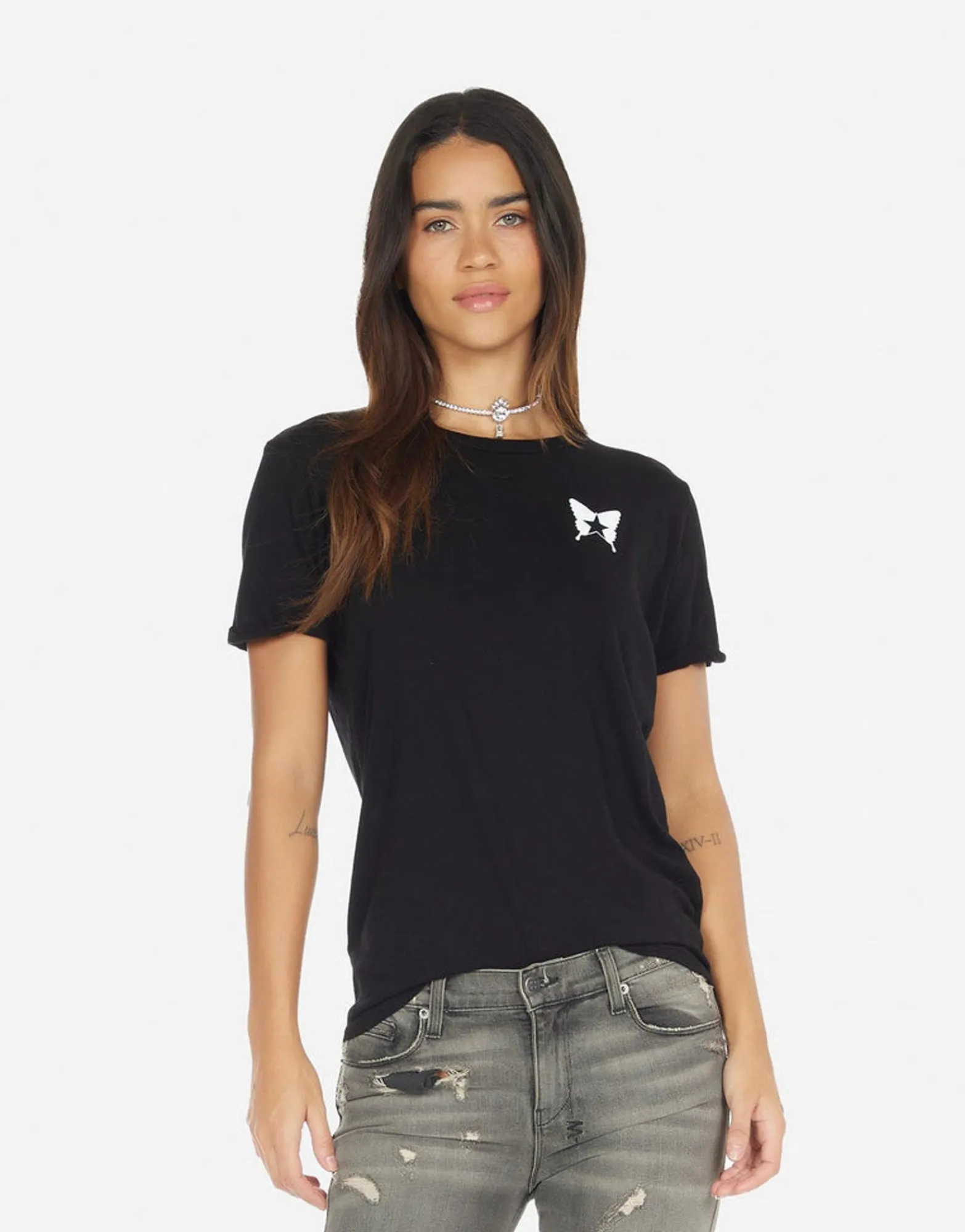 Flash Sale Edda Rock Star Butterfly Women Short Sleeve