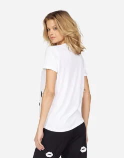 Fashion Edda Scattered Lips Women Short Sleeve