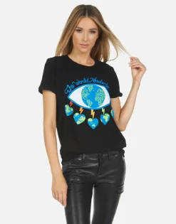 Best Edda World Eye Love Women Short Sleeve