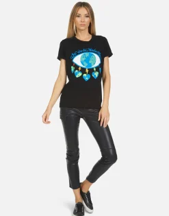 Best Edda World Eye Love Women Short Sleeve