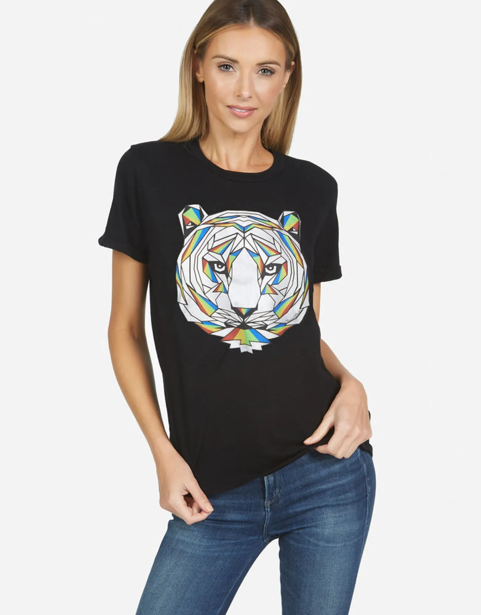 Fashion Edda X Geo Tiger Women Short Sleeve