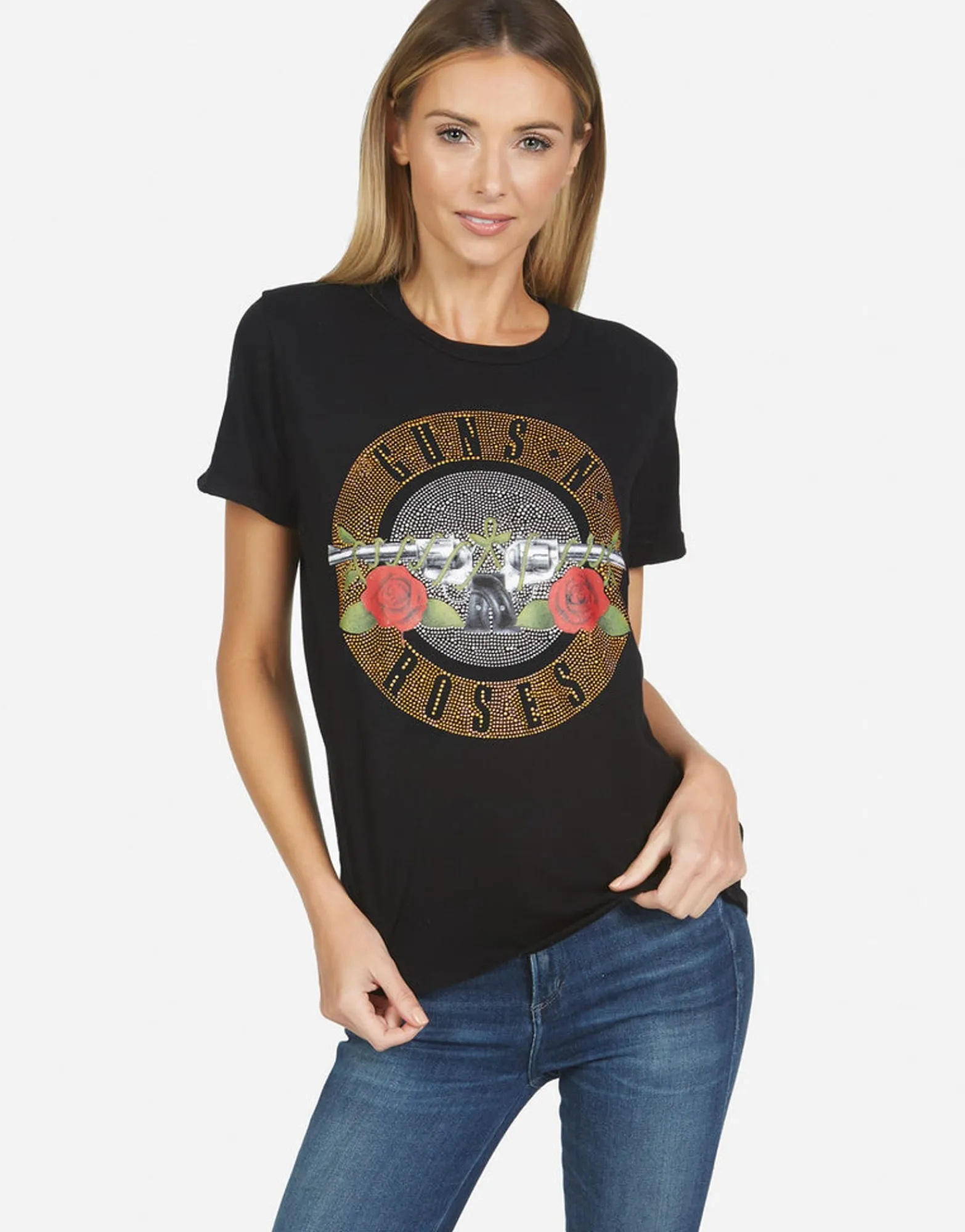 Cheap Edda X Guns N' Roses Women Short Sleeve