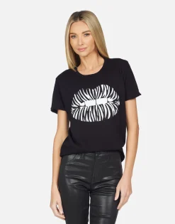 Store Edda Zebra Lip Women Short Sleeve